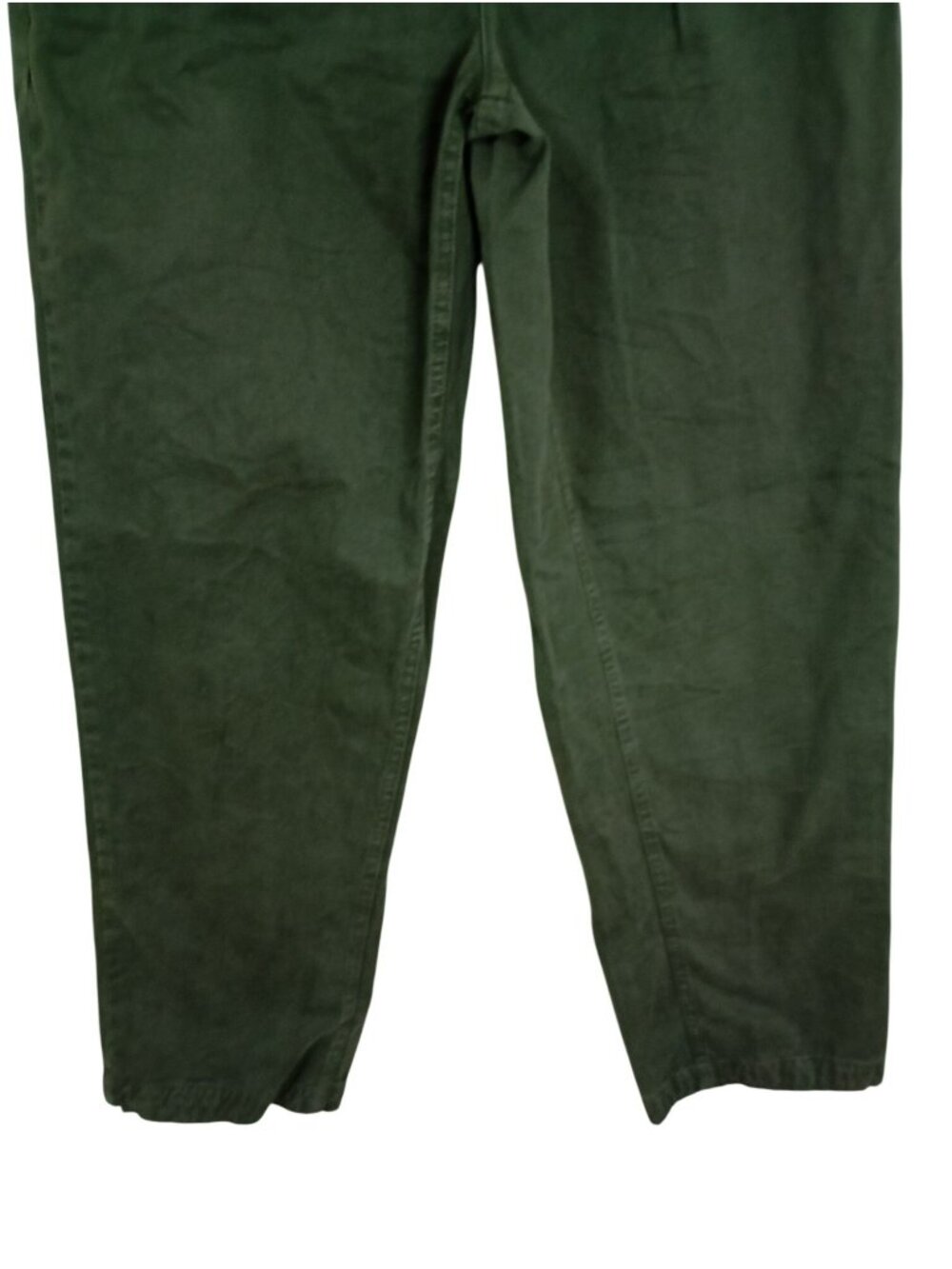 Free People Womens Green Relaxed Fit Cotton Pants Size 29 Button & Zip Closure - Picture 4 of 12